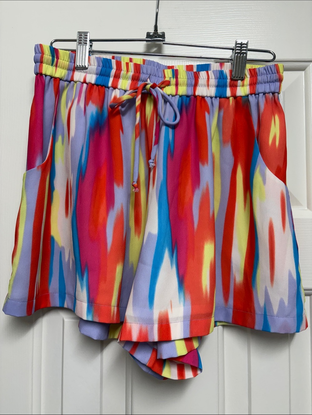 CROSBY by Mollie Burch Multicolor High-Waist Drawstring Shorts